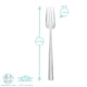 image 3 of Argon Tableware Tondo Stainless Steel Dinner Forks - 21.5cm - Pack of 6 N/A