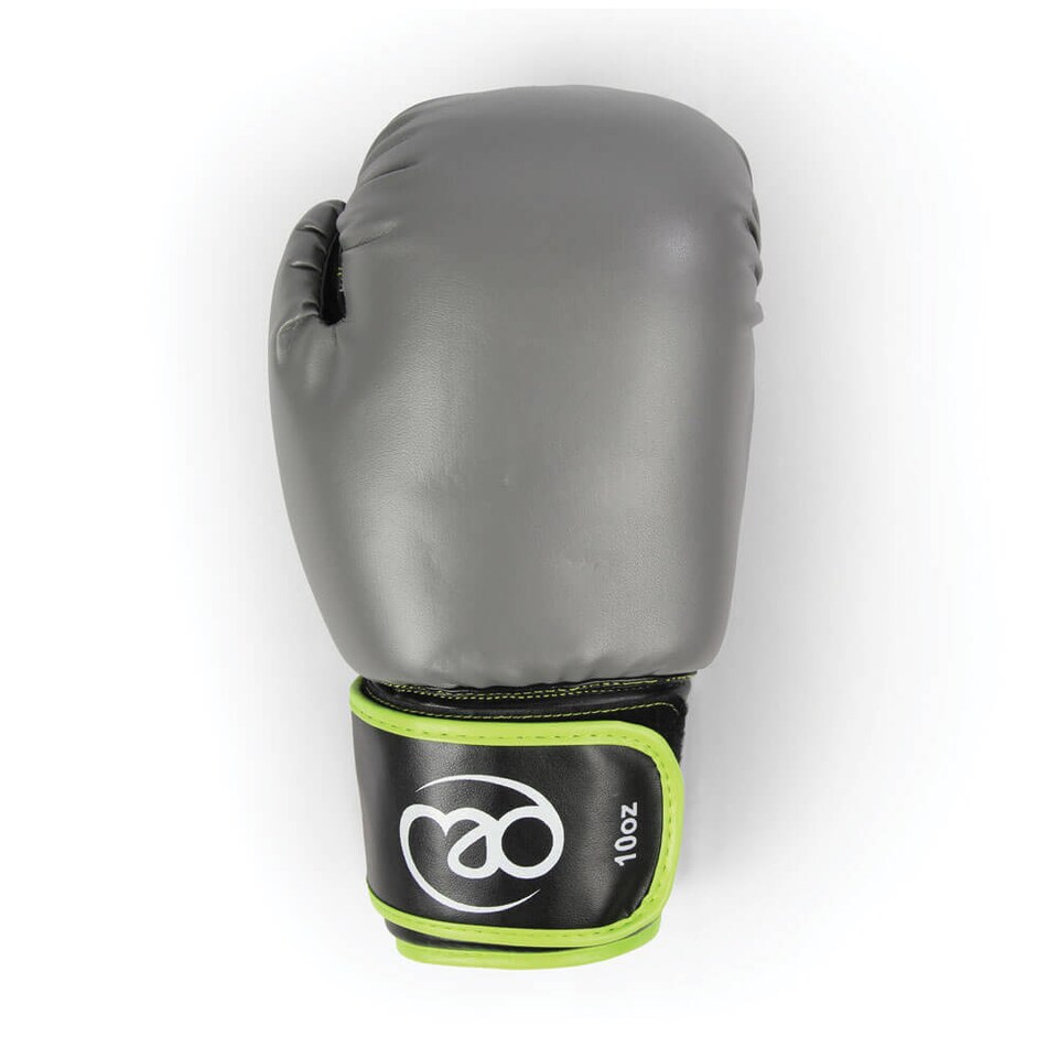 image 1 of Fitness Mad 12oz Sparring Gloves, Green/Grey | Multi | 12oz