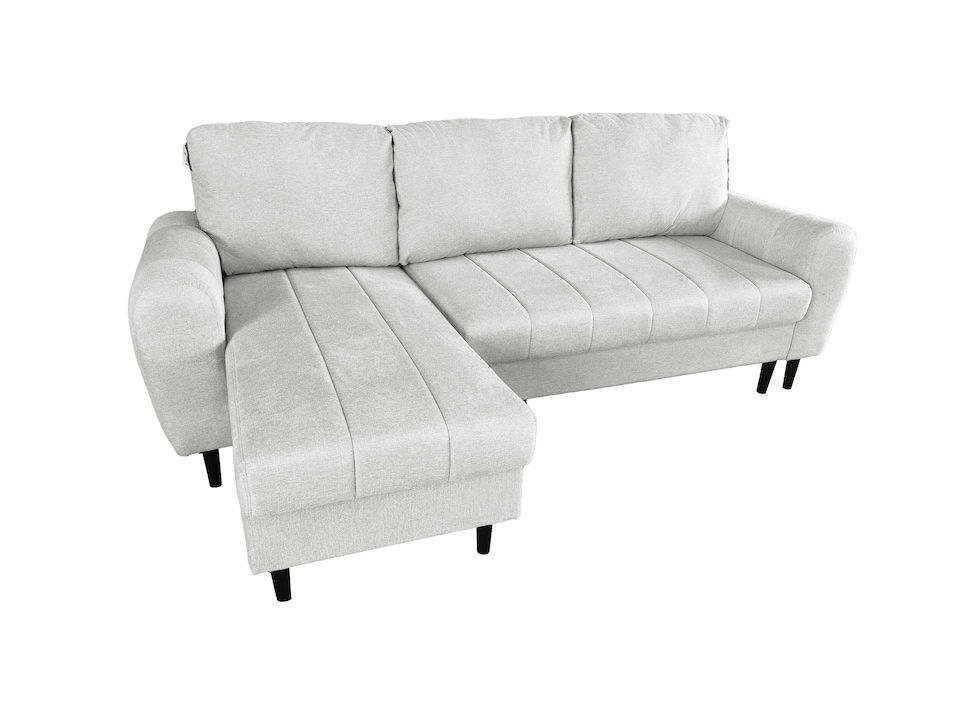 image 1 of Sienna 3 Seater Right Hand Facing Storage Sofa Bed in Grey, Silver or Beige | Silver | One Size