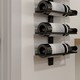 image 9 of HOMCOM Wine Rack, Wall Mounted, 10 Tier Metal Wine Display Rack, Storage Holder for Kitchen, Dining Room, Bar, Cellar, Black