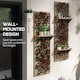 image 6 of Outsunny Wall Mounted Plant Stands Set of 2 with Shelves and Slatted Trellis