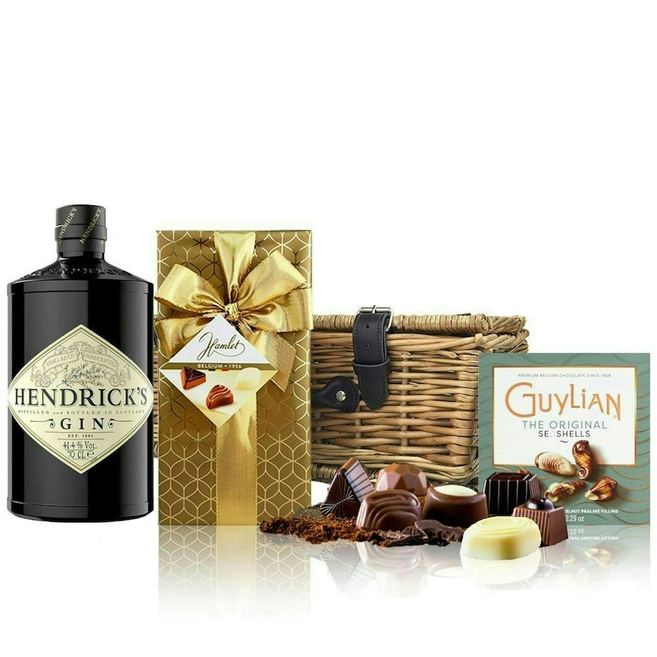 image 1 of Hendrick's Gin and Chocolates Hamper 70cl 41.4 abv
