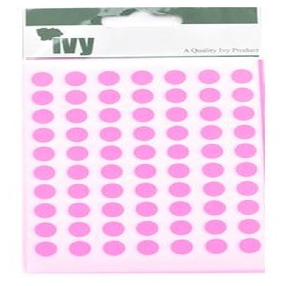 image 1 of Pack of 490 Pink 8mm Sticky Dots - Labels Stickers pink