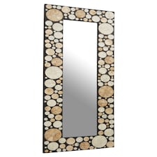 Interiors by Premier Large Black White And Gold Wall Mirror Gold