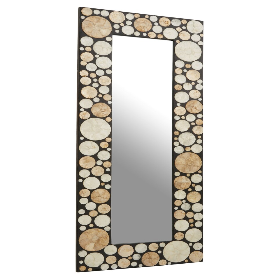 image 1 of Interiors by Premier Large Black White And Gold Wall Mirror Gold