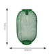 image 4 of ValueLights Solar Powered Outdoor Dark Green Metal Mesh Basket Garden Lantern Light