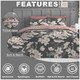 image 3 of VELVETIO Ezekiel Complete Duvet Cover Set with Fitted Sheet Printed Bedding Quilt Multi | King