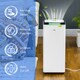 image 8 of HOMCOM 16LDay 3500mL Portable Quiet Dehumidifier with Air Purifier Filter, 24H Timer, 5 Modes, Electric Moisture Air Dehumidifier for Home Laundry Basement, White