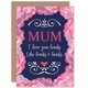 image 1 of Mothers Day Card Love You Loads Like Mum