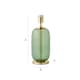 image 7 of ValueLights Leigh Forest Green Glass and Gold Detail Table Lamp Base | White
