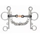 image 2 of Shires Sweet Iron Double-Jointed Horse Pelham Bit - Black - 5in