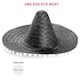 image 8 of Adult Black Pom-Pom Sombrero – Fancy Dress Mexican Hat | Black | 3
