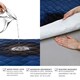 image 3 of Lynmark® Incontinence Bed Pads Non Slip - Washable, Absorbs 2L, 135 x 85cm Blue | 2 pack | Double
