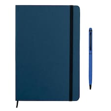 MidOcean Neilo Set Notebook & Pen - Blue - 21cm x 14cm x 1cm