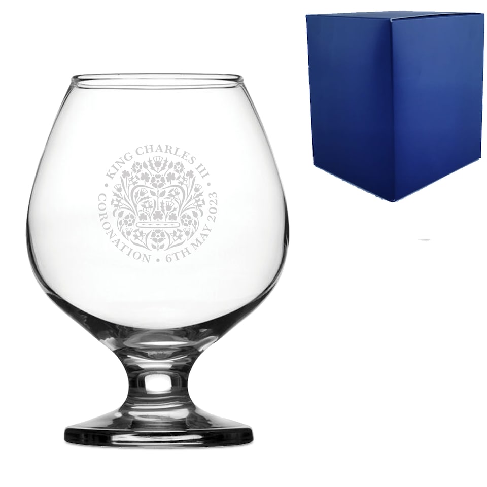 image 1 of Personalised Engraved Birthday Brandy Cognac Glass for a Friend
