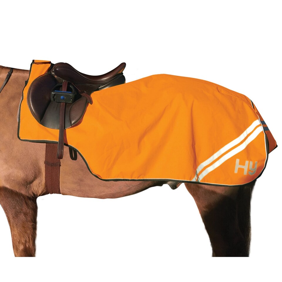 HyVIZ Reflector Horse Exercise Sheet | Orange | Orange | 5Ft | 1