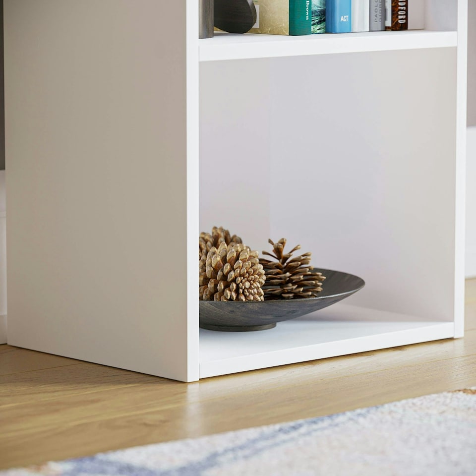 image 1 of Vida Designs Oxford 4 Tier Cube Bookcase Display Storage, White