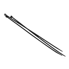 Faithfull Cable Ties - Black - (100) Black 250mm X 3.6mm