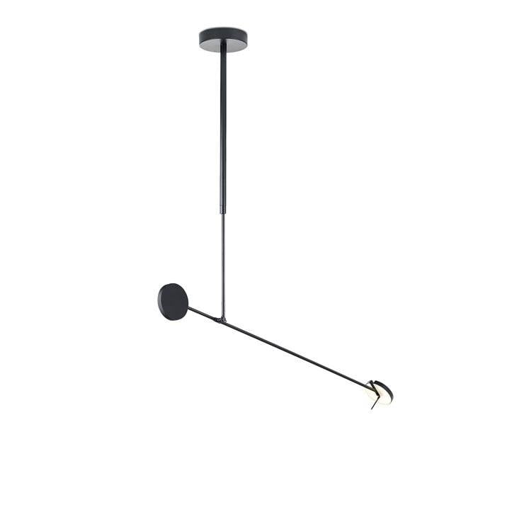 Invisible LED Ceiling Pendant Matt Black Phase Cut Dimming 765lm 2700K - Special Offer