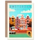 image 1 of Travel Amsterdam Holland Netherlands Canal Goodbye Card