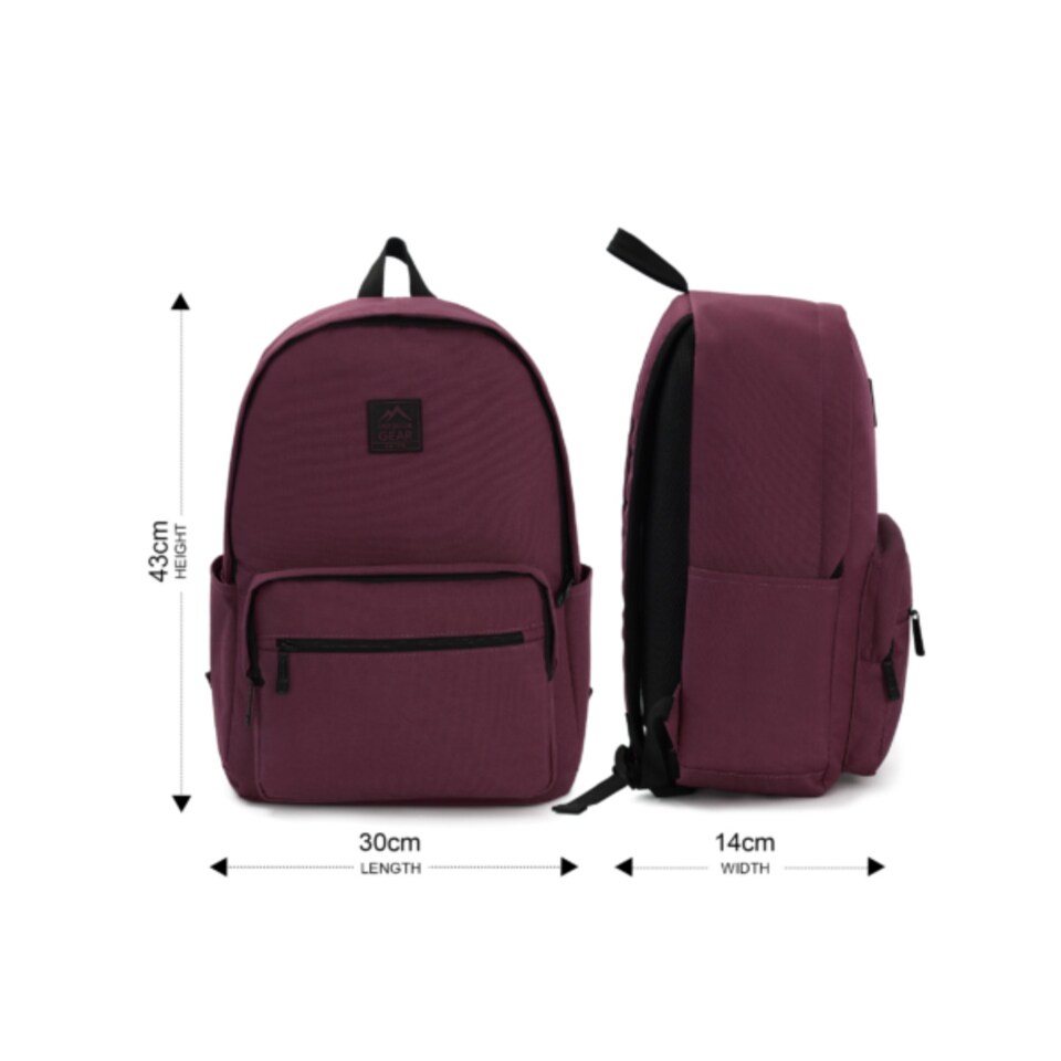 image 1 of Everyday Backpack with Smart Storage and All Day Comfort Outdoor Gear - Burgundy