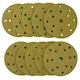 image 2 of 150mm Sanding Discs Aluminium Oxide Abrasive 240 Grit 15 Hole Hook + Loop 200pc