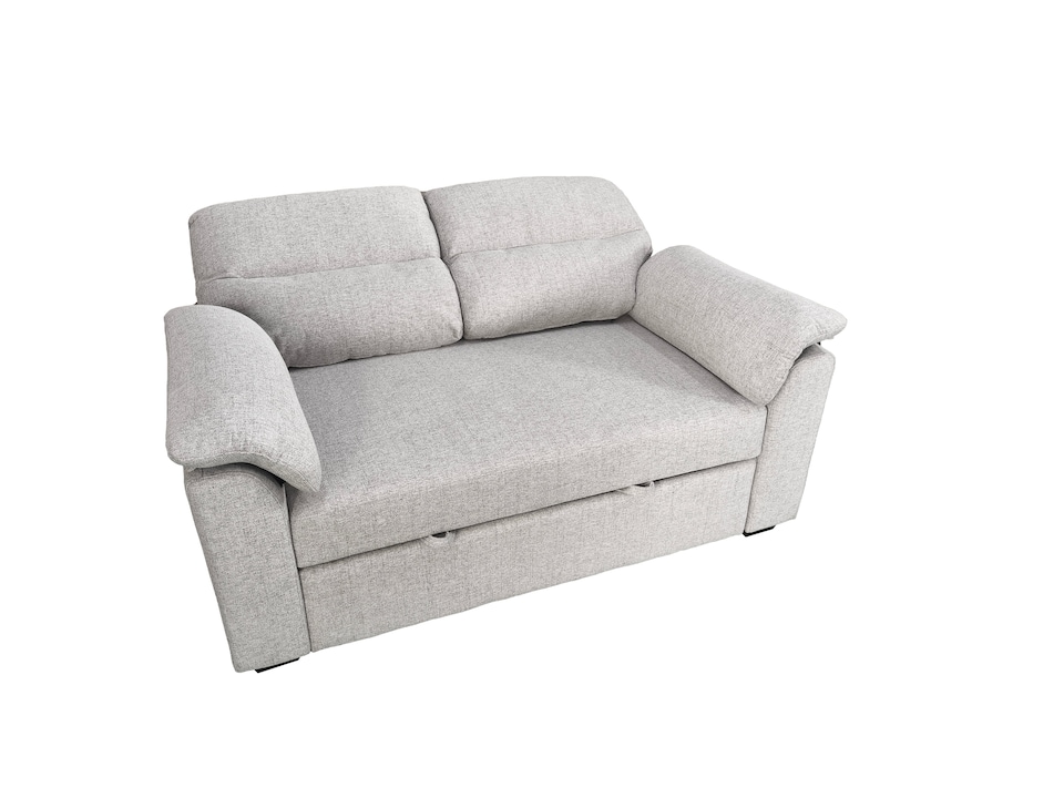 image 1 of Vico 2 Seater Sofa Bed in Grey, Silver or Beige | Silver | One Size