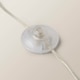 image 6 of ValueLights Marissa Navy Blue Shade with Chrome Stacked Ball Floor Lamp | Blue