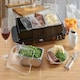 image 2 of Cooks Professional | Black | Buffet Warmer | 3-Sections | 6L Capacity | Hot Plate Function | Temperature Control