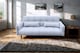 image 2 of Bello 2 Seater Sofa Bed in Grey or Silver | Silver | One Size