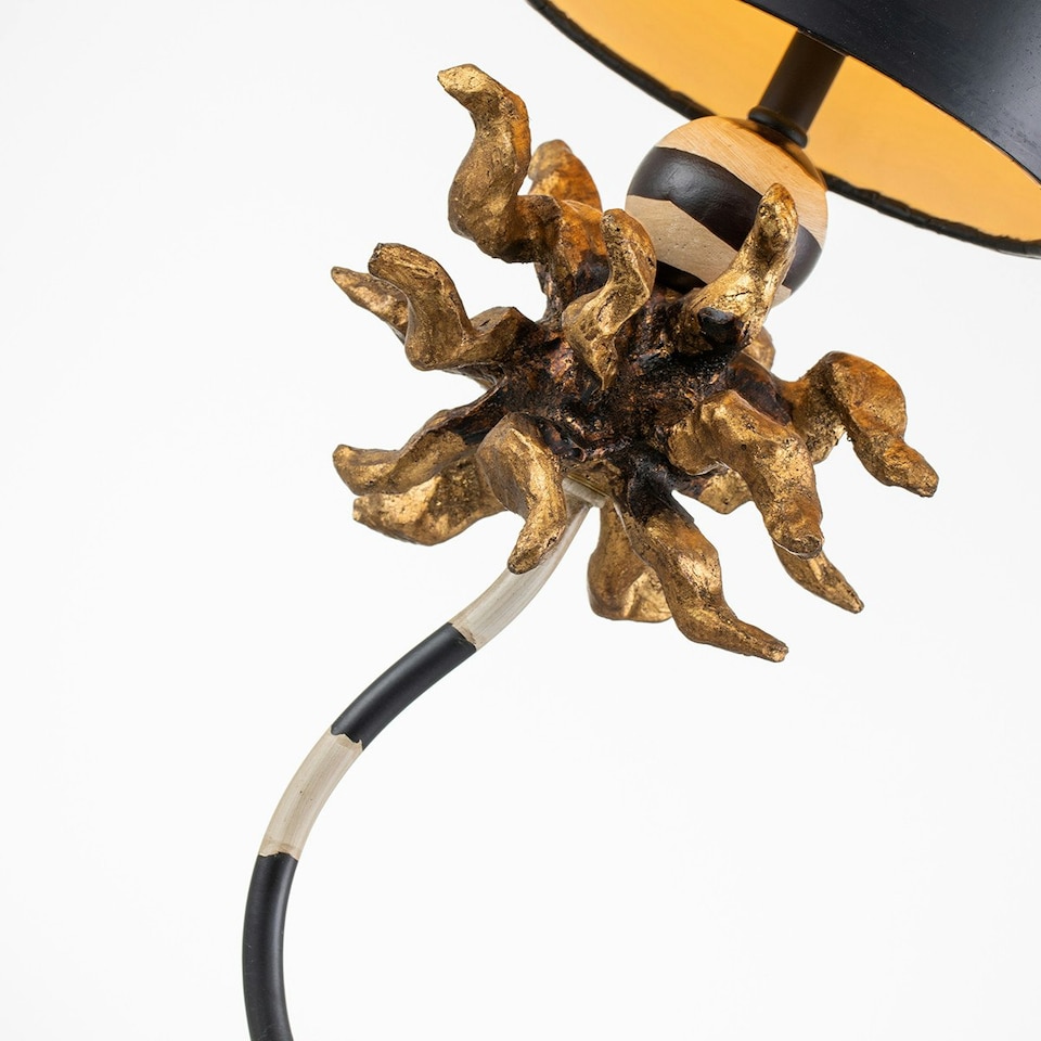 image 1 of Dominique 1 Light Table Lamp Gold Leaf, E27