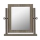 image 2 of Lisbon Dressing Table Mirror - L9 x W44 x H48.5 cm - Black Wood Grain Black