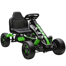 AIYAPLAY Pedal Go Kart with Freewheel System, for Ages 3-6 Years, Green