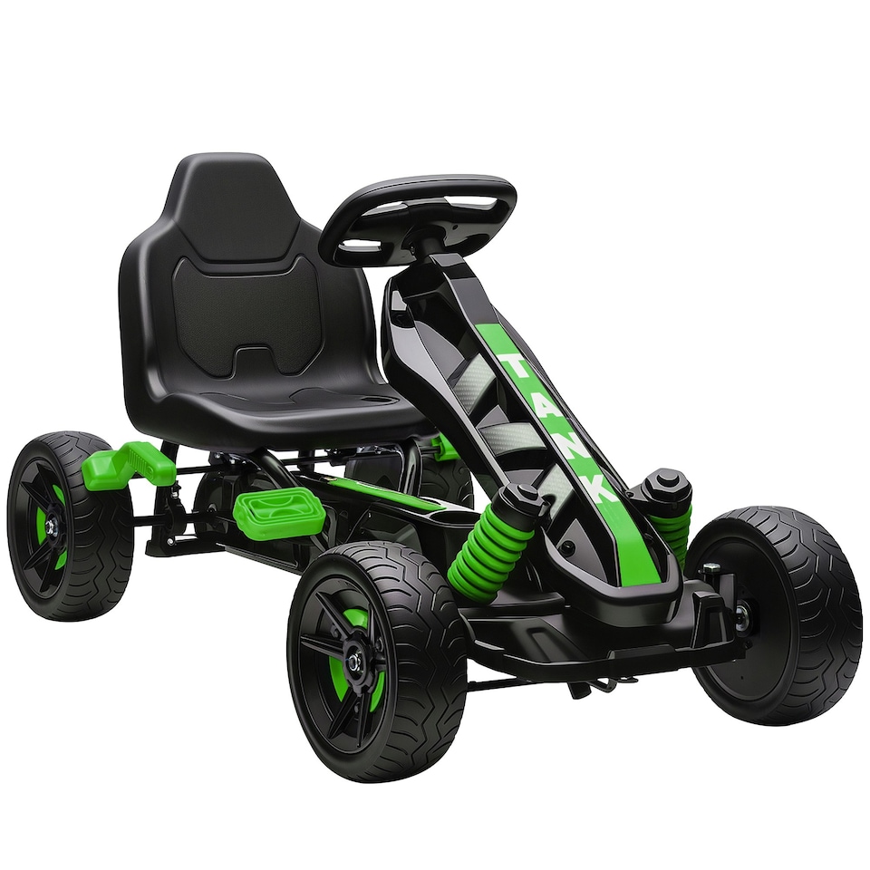 image 1 of AIYAPLAY Pedal Go Kart with Freewheel System, for Ages 3-6 Years, Green