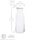 image 3 of LAV Fonte Glass Carafe - 1.2L - White Lid