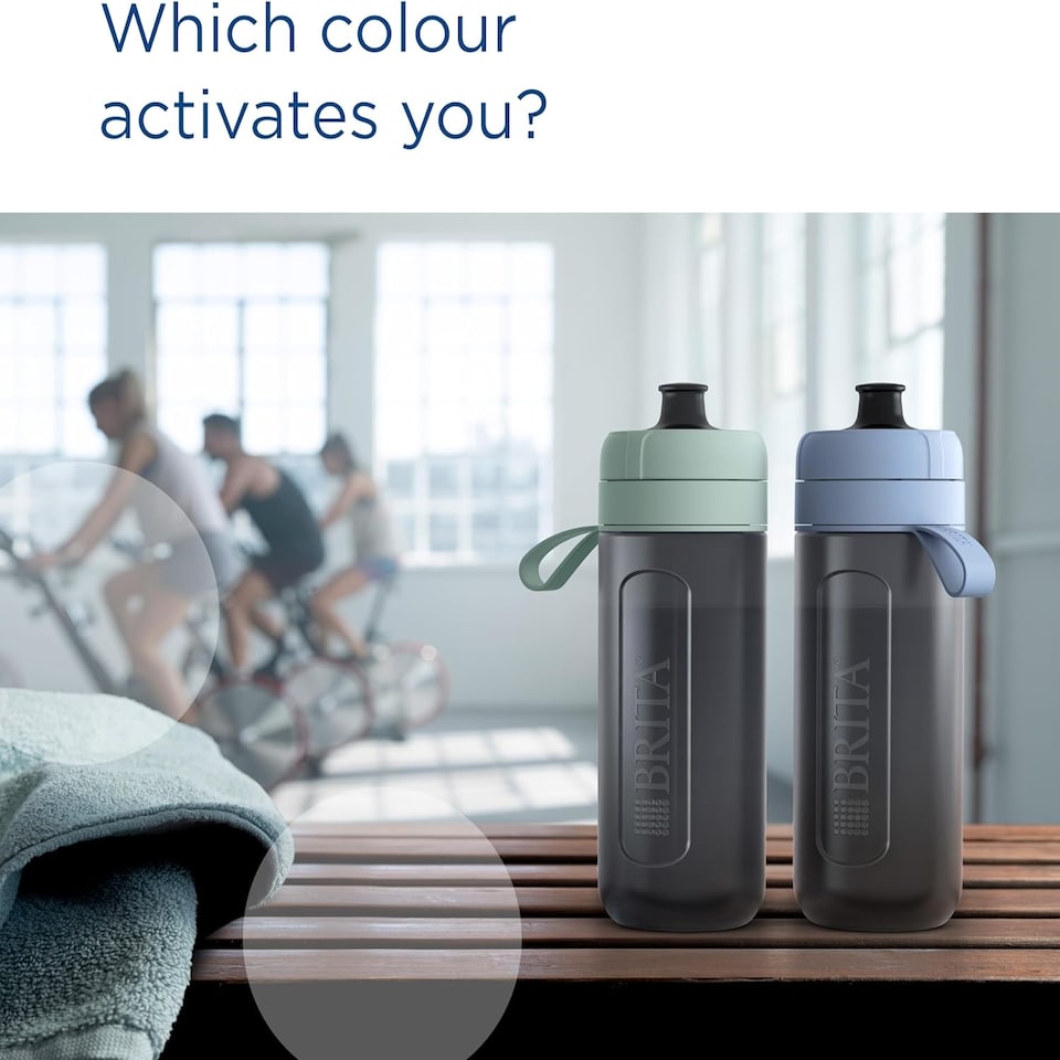 image 1 of BRITA Sports Water Filter Bottle Model Active Dark Blue (600ml) incl. 2x MicroDisc Filters