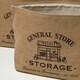 image 4 of Homescapes Set of 3 Jute Storage Baskets Cream