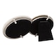 image 4 of Double Heart Silver Picture Frame with Square Etched Diamante Crystals | Silver | 4" x 4"