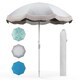 image 10 of COSTWAY 180 cm Outdoor Fringe Patio Parasol Sunshade Umbrella Blue