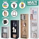 image 4 of 3 Cube Bookshelf White Wooden Storage Organiser Wooden Shelving Unit Open Bookcase Shelf