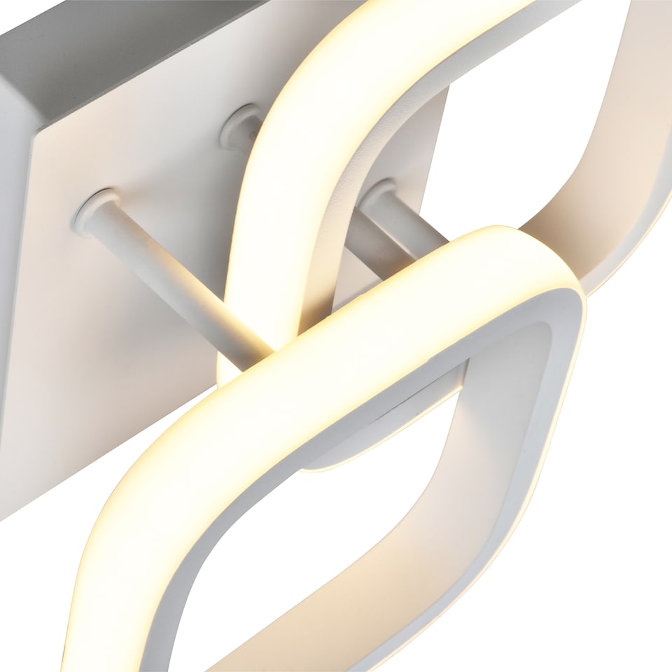 image 1 of Contemporary Compact Double Head 40w LED Ceiling Light Fitting in Matt White | White