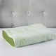 image 1 of Small Bamboo Memory Foam Contour Neck Support Organic Orthopaedic Pillow Green