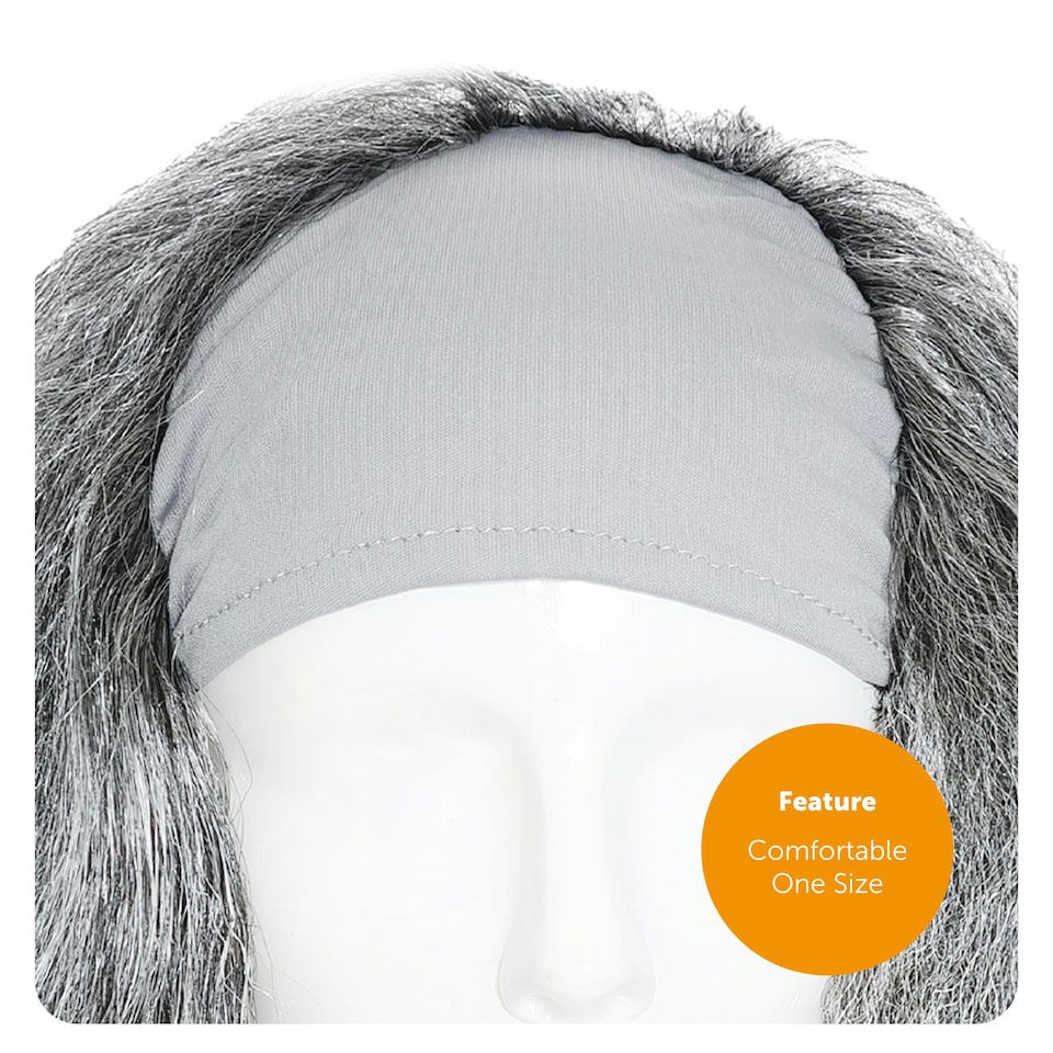 image 1 of Crazy Ghost Wig – Wild White Fancy Dress Hairpiece for Halloween & Spooky Costumes N/A | One Size