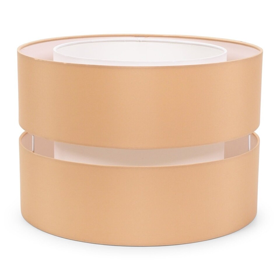 image 1 of ValueLights Sophia Large Sand 2 Tier Ceiling Light Shade & Bulb | Yellow