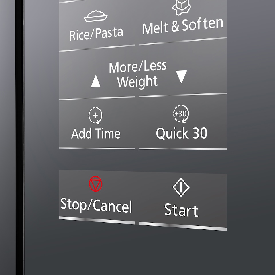 image 1 of Panasonic PA4600 NN-ST46KBBPQ Microwave, Black, 18/8 Stainless Steel, 1000 W, 32 liters