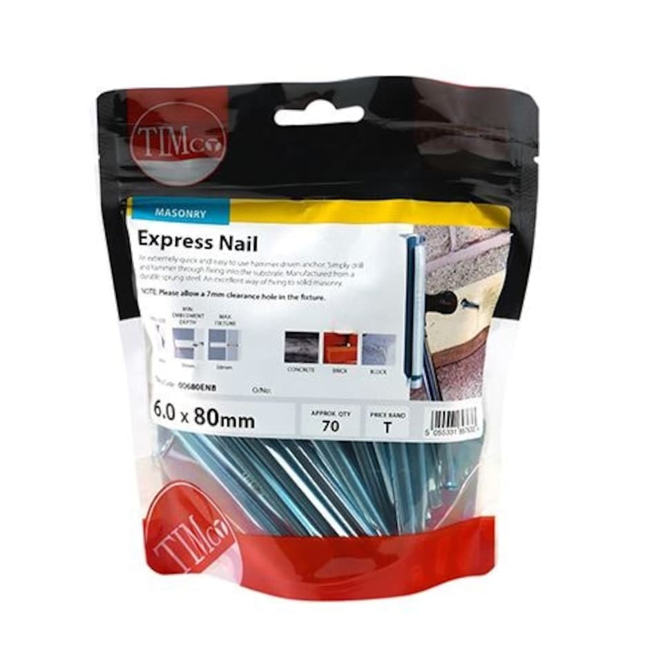 image 1 of Timco - Express Nails - Zinc (Size 6.0 x 80 - 70 Pieces)