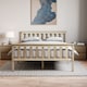 image 2 of Vida Designs Milan 4ft6 Double Bed Wood Frame, High Foot End, Pine, 135 x 190cm