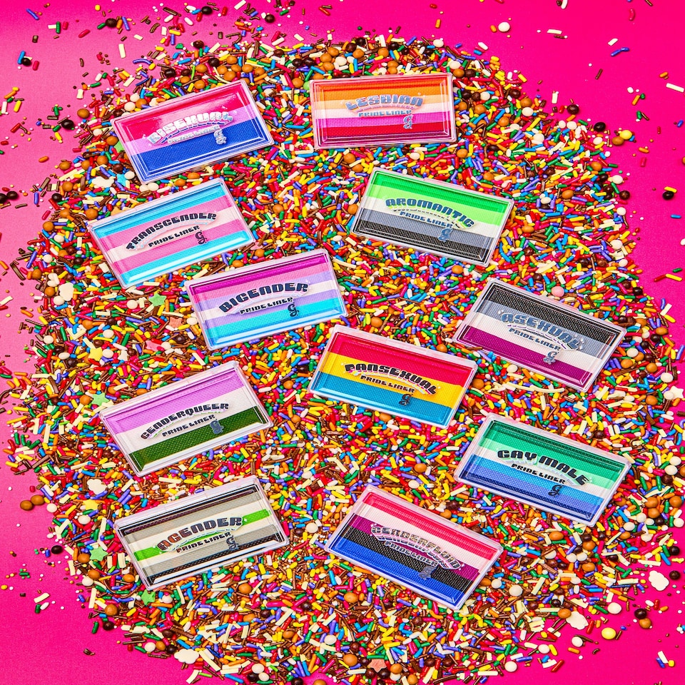 image 1 of Pride Liner - Bigender - Glisten Cosmetics Multi