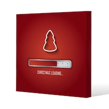 Christmas loading (canvas) 114 x 114 x 4cm