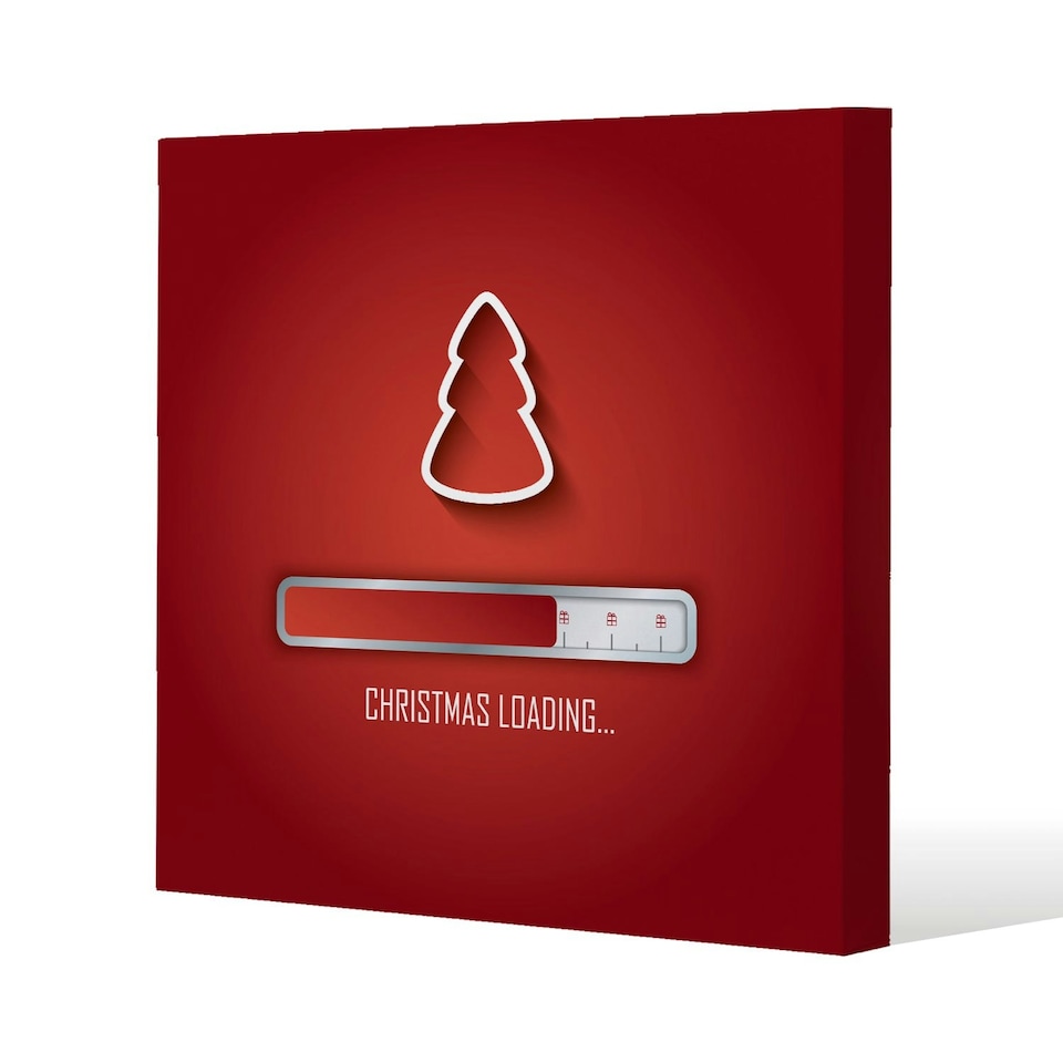 Christmas loading (canvas) 114 x 114 x 4cm